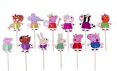 Peppa Pig |24 stuks|cupcake - cupcake decoratie - cupcake versiering - cupcake toppers - taart decoratie - taartversiering