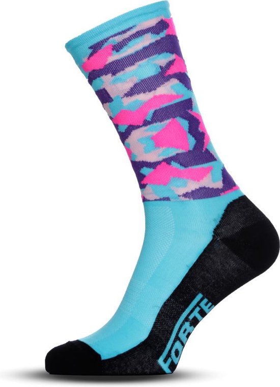 Forte - Bright Camo Wielersokken | bol.com
