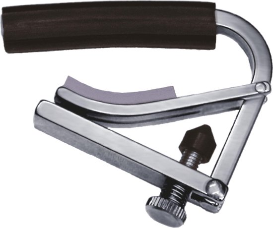 Shubb GC-20C standaard capodaster voor concertgitaar, gepolijst nikkel