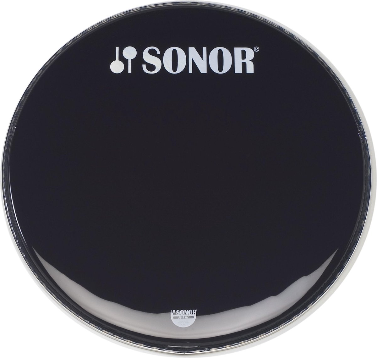 Sonor basDrum vel BD 26 4 MC, 26", Marching, zwart glatt, 1-ply - Marching bass drumvel