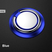 Luxe ronde Blauwe ring vinger houder- standaard voor telefoon of tablet / magnetisch en 3mm dun