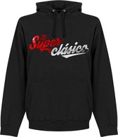 El Superclasico River Plate Hooded Sweater - Zwart - S
