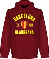 Barcelona Established Hooded Sweater - Rood - XXL