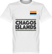 Chagos Islands Team T-Shirt - Wit - 5XL