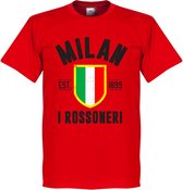 AC Milan Established T-Shirt - Rood  - XXL