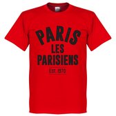 Paris Saint Germain Established T-Shirt - Rood  - XXXL