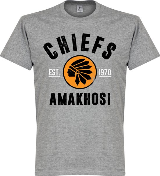 Kaizer Chiefs Established T-Shirt - Grijs - M