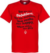 Ole Solskjaer Song T-Shirt - Rood - XXXXL