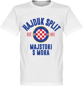 Hajduk Split Established T-Shirt - Wit - 3XL
