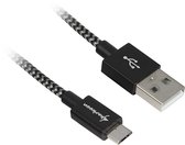 Sharkoon USB 2.0 A-B bk/gy 2,0m