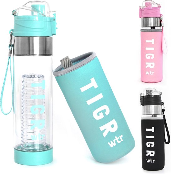 TIGR The Infuser - Drinkfles met fruitfilter - 100% BPA vrij - 700ML – Blauw