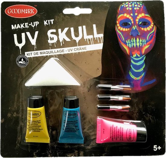 GOOD MARK - Set de maquillage UV skelet - Maquillage Phosphorescent
