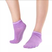 Antislip Yoga sokken ‘Relax’ - paars - ook geschikt voor Pilates en Piloxing - meerdere kleuren verkrijgbaar - Pilateswinkel