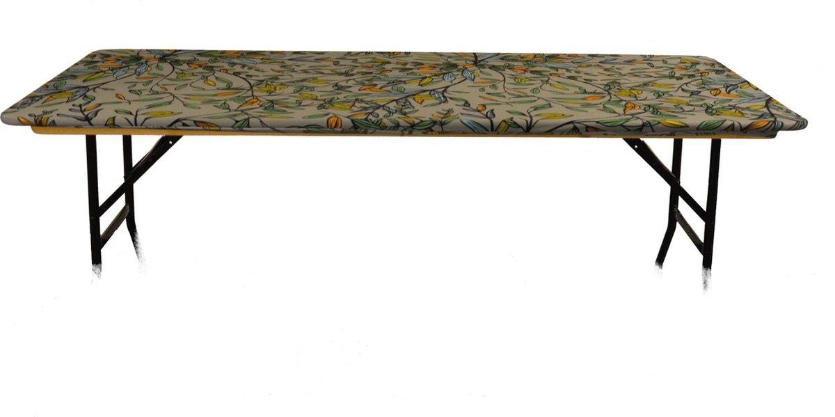 Buffettopcover Rechthoekig Stretch 183x76cm Colorfull Leafs - Bladeren - Bos