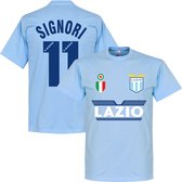 Lazio Roma Signori 11 Team T-Shirt - Licht Blauw - XXL