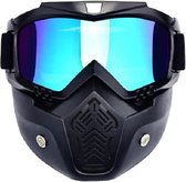 Ski Masker - Winter Masker - Skibril - Motor - Multifunctioneel - Snowboarden - Unisex - Blauw