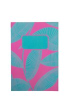 Notitieboek - A5 - Turquoise Roze - Gelijnd - Softcover - Elastiek - Werk - Studie - Dagboek - Bijzonder notitieboek - Mooi Cadeau