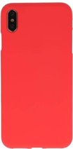 Color TPU Hoesje voor geschikt voor iPhone XS Max - Rood