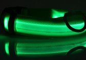 HMerch™ LED halsband voor honden - Lichtgevende halsbanden voor hond - Puppy halsbandje - Lichtgevend - Groen - M