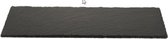 Rechthoekig zwarte leisteen kaarsenplateau/kaarsenbord 30 cm - onderbord / kaarsenbord / onderzet bord voor kaarsen