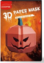 GOODMARK - Papieren 3D pompoen masker voor volwassenen - Maskers > Half maskers