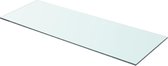 Zwevende Wandplank Glas 80x30cm (Incl fotolijst) - Boekenplank - Muurplank - Wandrek - Boeken plank