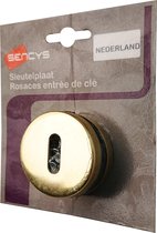 SENCYS type Nederland set 2x sleutelplaat rond model | MESSING