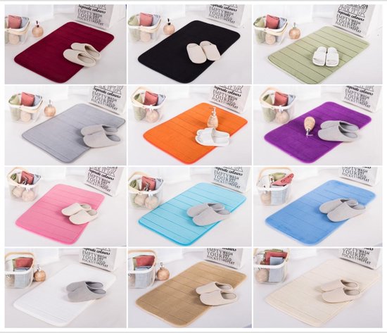 40X60cm Luxe Traagschuim Badkamermat - Zwart - Zacht - Badmat - Douche – Luxe traagschuim badkamermat – 40x60 cm – Zwart – Zacht en comfortabel – Antislip – badkamer en douche – Absorbeert water snel – Gemakkelijk schoon te maken