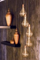 Light & Living Quirina - Hanglamp - 5 lichts - Koper en Glas