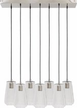 Light & Living Hanglamp  KHYRA 7L 140x19x150 cm  -  glas nikkel