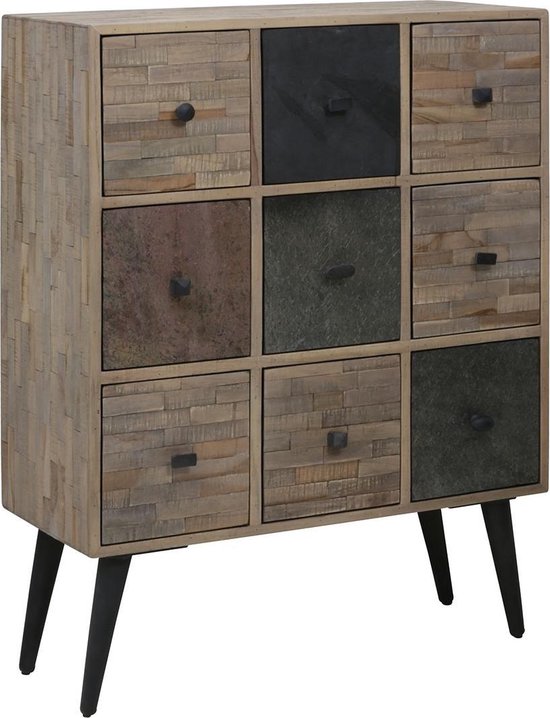 Light & Living Kast BARICO verweerd houtantiek grijs L