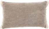 Nordal kussenhoes beige velvet 40 x 65