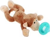 Speenknuffel Aapje - Knuffelspeen - Knuffel Dier - Eco Vriendelijk - BPA Vrij
