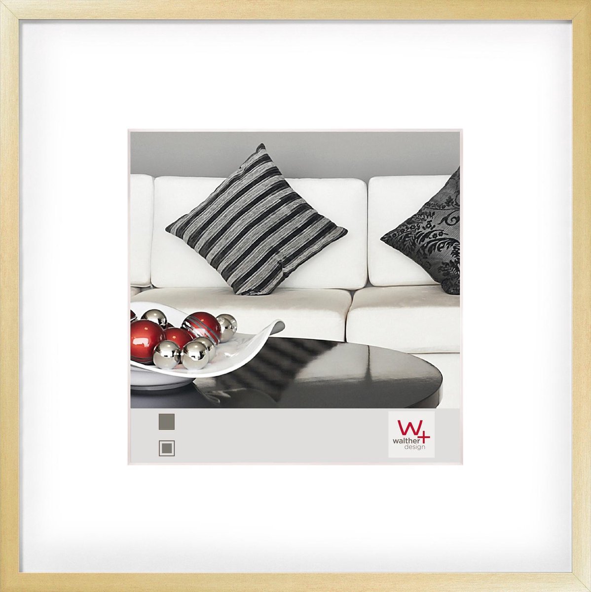 Walther Chair - Fotolijst - Fotoformaat 40x40 cm - goud