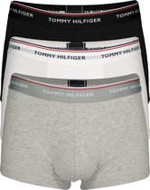 Tommy Hilfiger low rise trunk (3-pack) - lage heren boxers kort - zwart - wit - grijs -  Maat: L