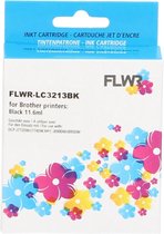 FLWR - Inktcartridge / LC-3213 / Zwart - Geschikt voor Brother