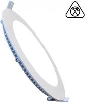 LED Downlight Slim Pro - Aigi - Inbouw Rond 12W - Helder/Koud Wit 6000K - Mat Wit - Ø170mm