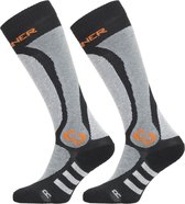 Sinner Proocks Double Pack Unisex Skisokken - Zwart - 42-44