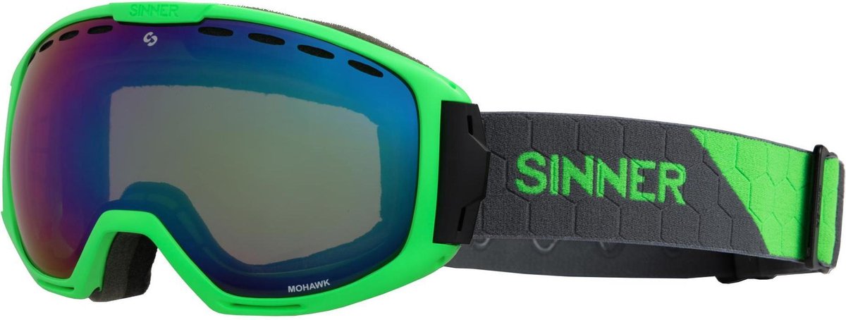 Sinner Mohawk Unisex Skibril - Neongroen | bol.com