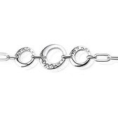 Montebello Armband Nyon - Dames - 925 Zilver Gerh. - Zirkonia - 17mm - 19+3cm