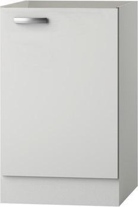 Reclame wastafel informeel Keuken onderkast voor spoelbak 50 cm 1 deur - Wit Antraciet - Serie  Lagos286 | bol.com