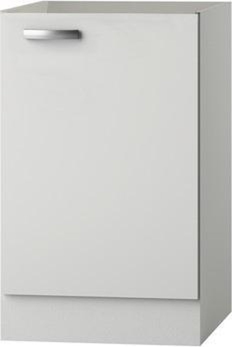Keuken onderkast voor spoelbak 50 cm 1 deur - Wit Antraciet - Serie  Lagos286 | bol.com