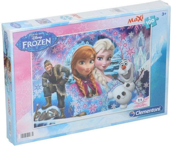 Clementoni -Disney Frozen Maxi Puzzel - 100 Stukjes | bol.com