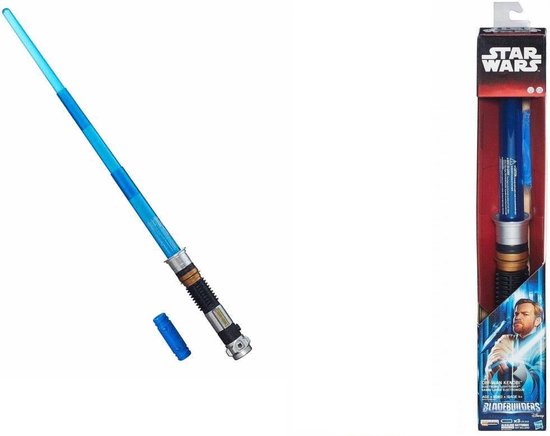Handelsmerk paddestoel Calligrapher Obi Wan Kenobi Force FX Lightsaber Removable Blade Hasbro | bol.com