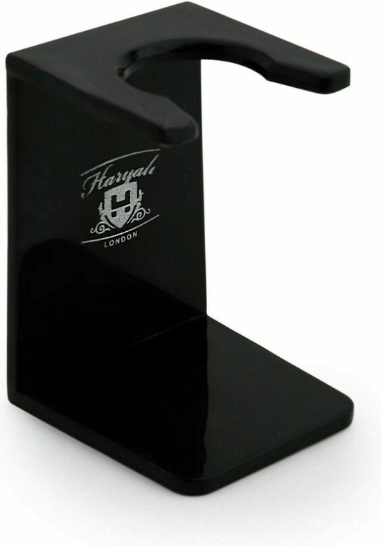Zwart plastic scheerkwast houder – universeel