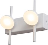 Wandlamp LED Modern Wit Rond 2 Lichtpunten - Scaldare Fagagna