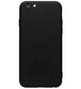 ADEL Premium Siliconen Back Cover Softcase Hoesje Geschikt voor iPhone 6/6S - Zwart