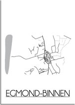 DesignClaud Egmond-Binnen Plattegrond poster A3 poster (29,7x42 cm)