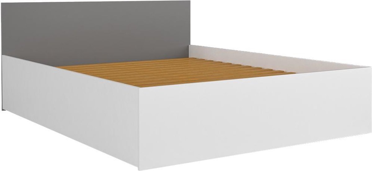 zomer Prooi Aftrekken Houten bed 2 persoons 180x200cm grijs | bol.com