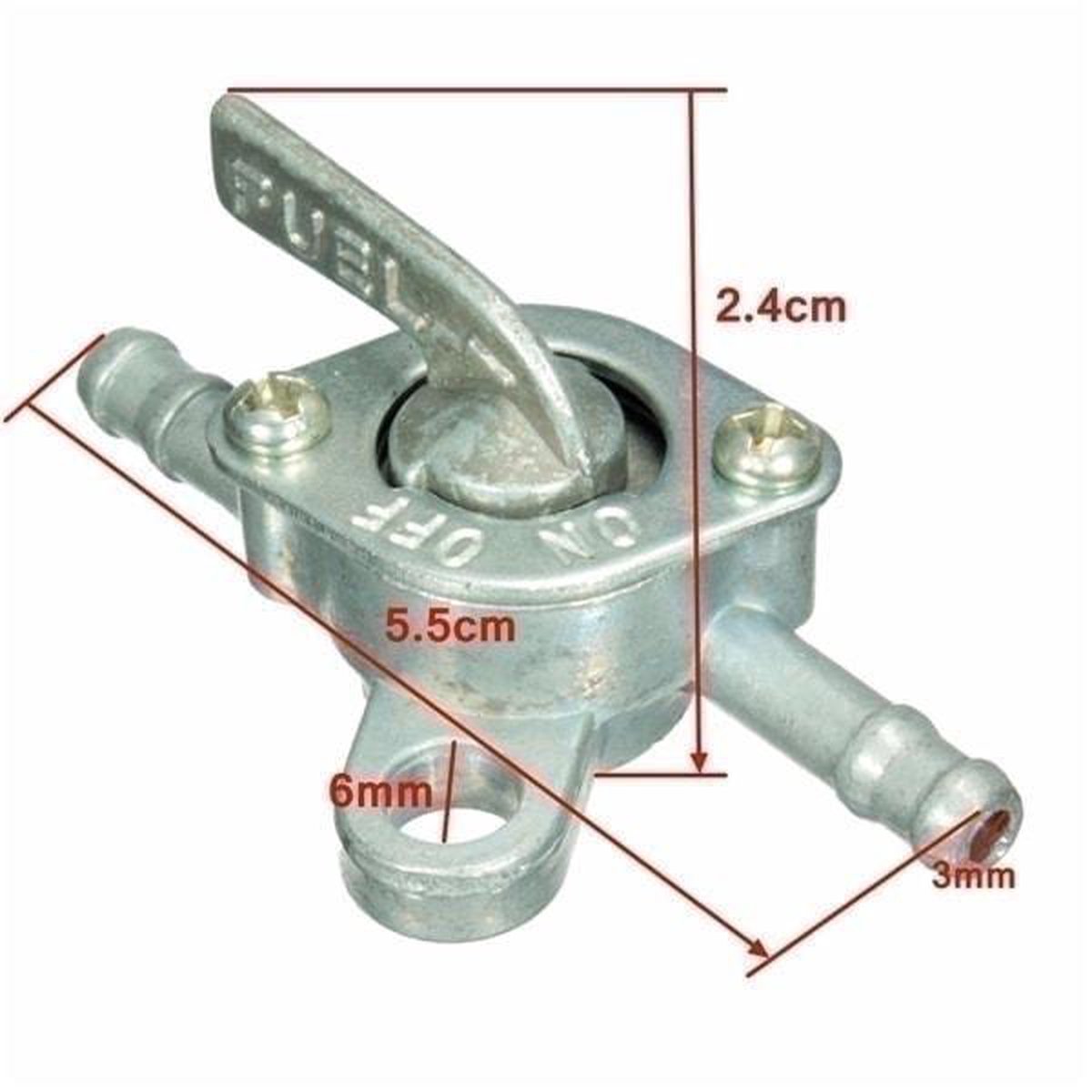 Inline benzinekraan 6 mm kleur - De Bondt